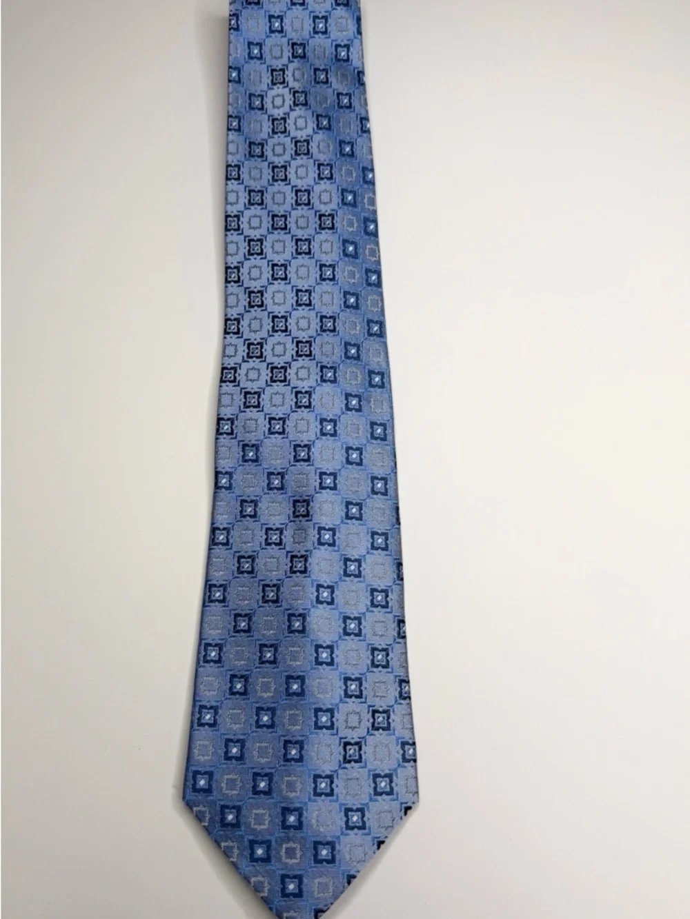 Bundle of 5 Silk Ties Geoffrey Beene Roundtree Blue Patterned Designer Lot